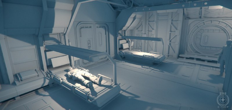 Medical Bay WIP. From weekly newsletter.